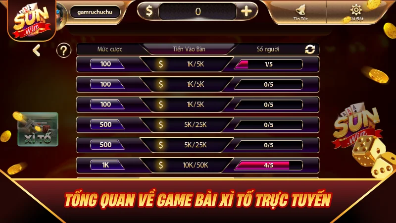 Xì Tố - Hướng Dẫn Luật Chơi Và Kinh Nghiệm Tố Bài Bá Chủ 2026 Tổng quan về game bài Xì Tố trực tuyến