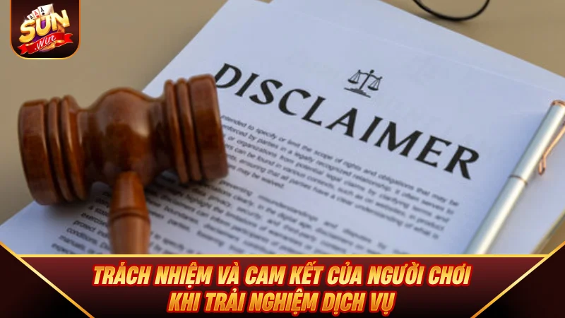 Miễn Trách Nhiệm SUNWIN - Chính Sách Và Quy Định Pháp Lý Trách nhiệm và cam kết của người chơi khi trải nghiệm dịch vụ